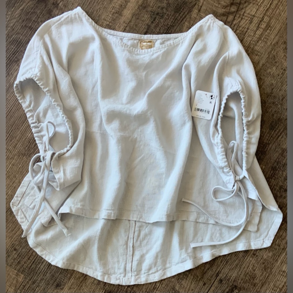 Free People ~ Free-est In-House Collection ~ Luna Linen Top ~ * NWT * - Picture 2 of 12